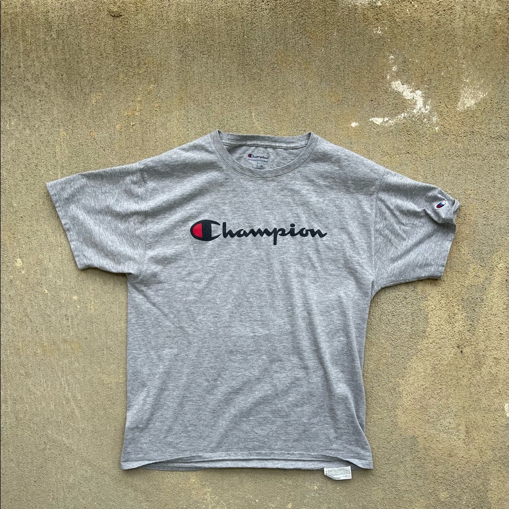 Men's Champion Authentic Athleticwear Crew Neck Short Sleeve Logo Tee-Shirt